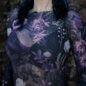 Killstar Wrenwell Mesh Top (Purple) | Killstar Clothing