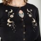 Banned Heritage Moon Cardigan (Black) | Alternative Knits | Autumn Fashion