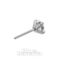 Blue Banana Titanium Lab Diamond 3mm Threadless Top (Silver) | Blue Banana Piercing