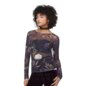 Killstar Wrenwell Mesh Top (Purple) | Killstar Clothing