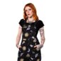 Hell Bunny Solaris Dungarees (Black) | Alternative Clothing