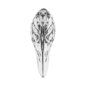 Blue Banana Threadless Surgical Steel Small Crow Ear Weight (Silver)