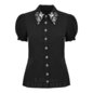 Hell Bunny Mischief Blouse (Black) | Blue Banana