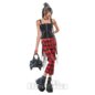 Banned Nocturne Buckle Trousers (Black/Red) | Alternative Fashion, Goth Clothing