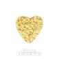 Blue Banana Hammered Heart 9 ct Gold 1.2 x 6mm Labret (Gold) | Piercing Jewellery