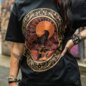Blue Banana Raven Skull T-Shirt (Black) | Printed T-Shirts