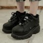 Buffalo Classic Trainer (Black) | Alternative Platform Shoes