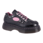 Dr Martens Buzz 5I Milled Gloss Shoe (Black) | Alternative Shoes