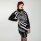 Banned Twisted Batfall Dress (Black/Grey) | Alternative Knits | Autumn Fashion