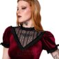 Hell Bunny Mourning Dress (Burgundy) | Blue Banana