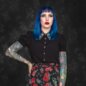 Hell Bunny Mischief Blouse (Black) | Blue Banana