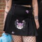 Hell Bunny X Care Bear Cheer Bear Pleated Mini Skirt (Black) | Alternative Fashion, Goth Clothing