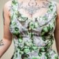 Hearts & Roses Isabella Pear Dress (Green/White) | Alternative Fashion, Goth Clothing