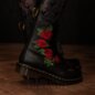 Dr Martens 1460 Vonda Embroidered Rose Boots (Black) | Blue Banana