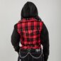 Heartless Evilyn Red & Black Check Jacket | Blue Banana UK