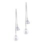 Blue Banana Triangle Cubic Zirconia Earrings (Silver) | Gothic Earrings