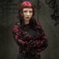 Banned Toxic Love Cropped Jumper (Black/Burgundy) | Alternative Clothing, Alternative Jumpers