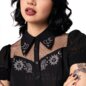 Blusa Danica de Hell Bunny (negra) | Blue Banana