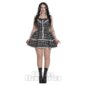 Banned Hana Tartán Vestido (Blanco Negro) | Blue Banana