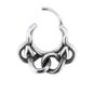 Ohrklicker mit Schlangenmotiv aus Chirurgenstahl von Blue Banana (Silber) | Piercingschmuck