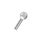 Blue Banana Polished Titanium Threadless Barbell (Silver) | Threadless Piercing jewelry
