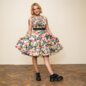 H&R London Night Bloom Dress (Multicolour) | Vintage Mini Dresses