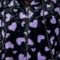 Banned Nanami Kawaii Hearts Hoodie (Black/Purple) | Blue Banana