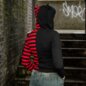 Banned Shiori Black & Red Front Zip Up Hoodie | Gothic Jumpers