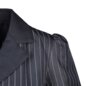 Abito a righe gessate Banned X Blue Banana (nero) | Mini abito gotico
