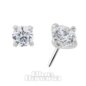 Blue Banana 14K White Gold Cubic Zirconia 3mm Threadless Top (White Gold) | Blue Banana Piercing