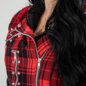Heartless Evilyn Red & Black Check Jacket | Blue Banana UK