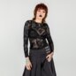 Hell Bunny Snake Charmer Mesh Top (Black) | Blue Banana