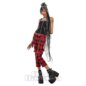 Banned Nocturne Buckle Trousers (Black/Red) | Alternative Fashion, Goth Clothing