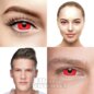 Mini Sclera 1 Day Tageskontaktlinsen in Rot, Coloured Contacts UK