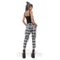 Banned Nocturne Buckle Trousers (Black/White) | Alternative Fashion, Goth Clothing