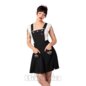 Hell Bunny Cupid Latzkleid (Schwarz) | Alternative Latzkleider