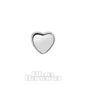 Blue Banana 14 Karat Weißgold Herz ohne Gewinde (Weißgold) | Blue Banana Piercing