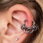 Ohrklicker mit Schlangenmotiv aus Chirurgenstahl von Blue Banana (Silber) | Piercingschmuck