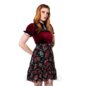 Hell Bunny Blooming Elle Skirt (Black) | Blue Banana