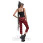 Banned Nocturne Buckle Trousers (Black/Red) | Alternative Fashion, Goth Clothing