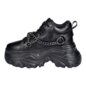 Bleeding Heart Skull Chain Trainers (Black) | Alternative Footwear