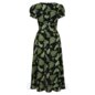 Hell Bunny Gaia Midi Dress (Black/Green) | Alternative Fashion, Goth Clothing