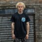 Official Bring Me The Horizon Blue Flame Globe T Shirt (Black) | Official Band Merchandise US