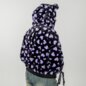 Banned Nanami Kawaii Hearts Hoodie (Black/Purple) | Blue Banana