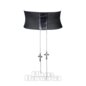 Blue Banana Wide Waist Crosses Belt (Black) | Blue Banana