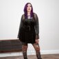 Banned Velvet Bloodletting Mini Dress (Black) | Blue Banana