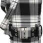 Banned Nocturne Buckle Trousers (Black/White) | Alternative Fashion, Goth Clothing