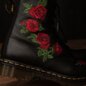 Dr Martens 1460 Vonda Embroidered Rose Boots (Black) | Blue Banana