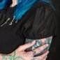 Hell Bunny Charming Blouse (Black) | Blue Banana