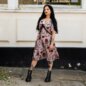 Jawbreaker Flower Spirit Mini Dress (Multicolored) | Alternative Fashion, Goth Clothing
